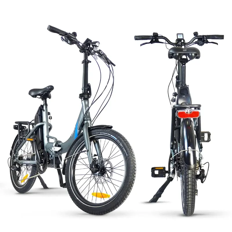 Vélo électrique urbain pliable avec moteur central