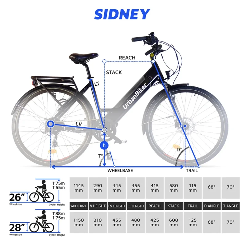 Bicicleta Eléctrica Urbana Ciudad