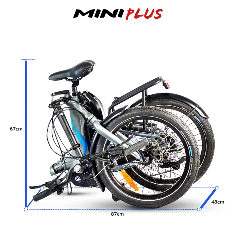 Opvouwbare stedelijke elektrische fiets met centrale motor