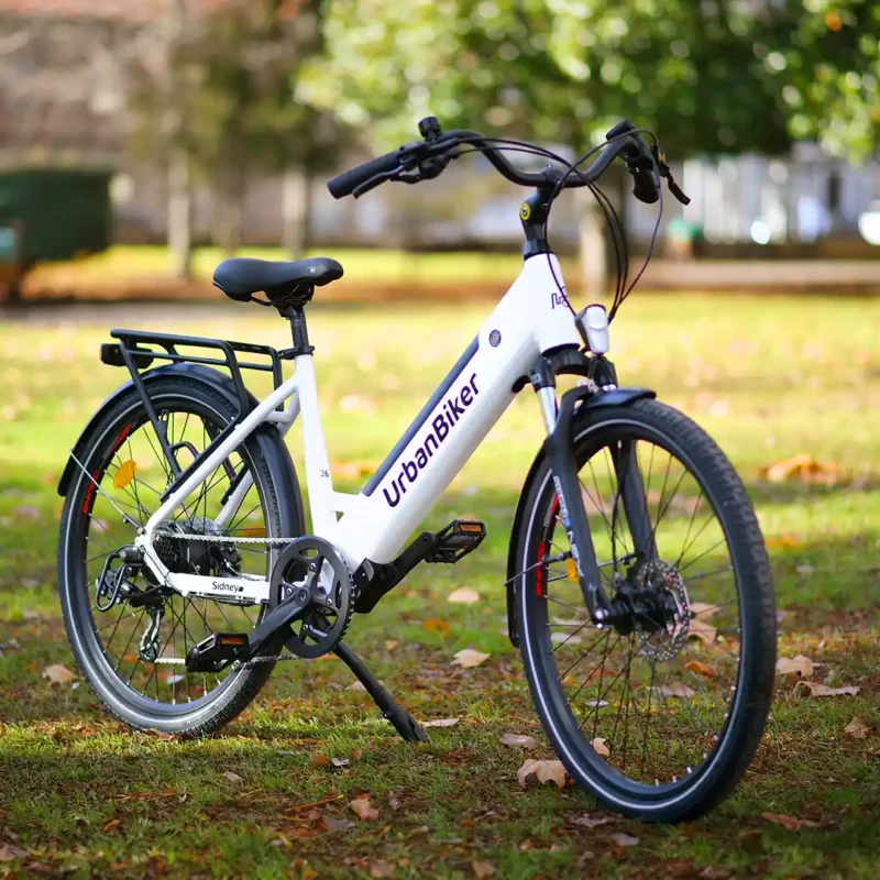 Ville urbaine de vélos électriques